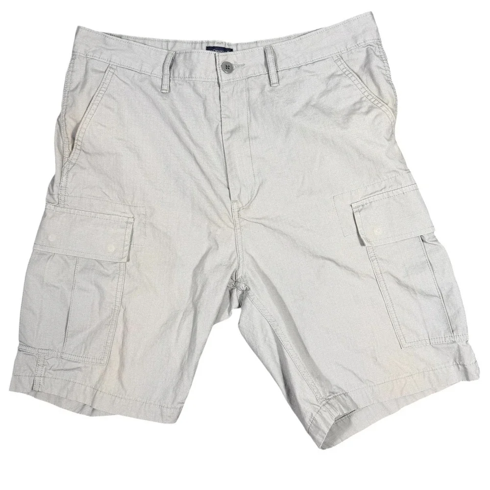 Levi's Cargo Shorts Mens 34 Gray Ripstop Utility Hiking Tactical Casual‎